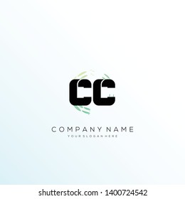 CC initial letter abstract logo design vector.
