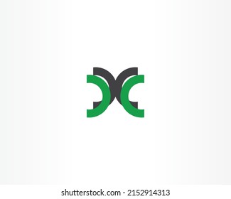 CC initial letter icon logo vector design
