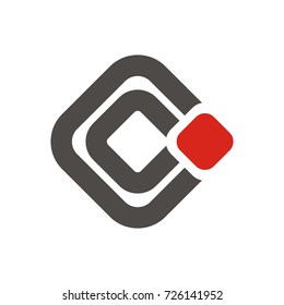 CC initial letter logo design template vector