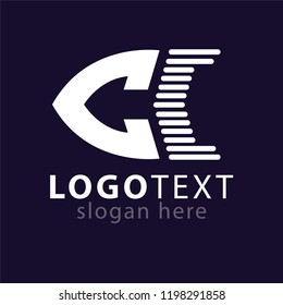 cc initial letter logo icon vector template