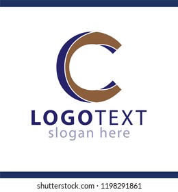 cc initial letter logo icon vector template