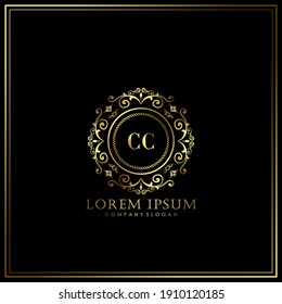 CC Letra inicial Modelo de logotipo de lujo en vectores de arte para restaurante, Royalty, Boutique, Cafe, Hotel, Heraldic, Joyería, Moda y otras ilustraciones vectoriales.