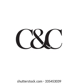 Cc Initial Logo Ampersand Monogram Logo Stock Vector (Royalty Free ...