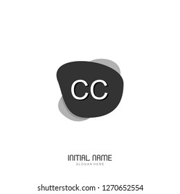 CC Initial logo template vector