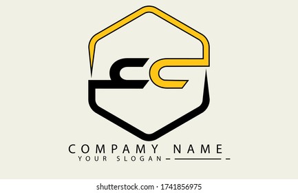 CC Initial logo vector. logo initial cc alphabet.