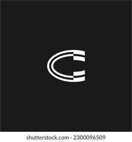 CC initial monogram vector icon illustration