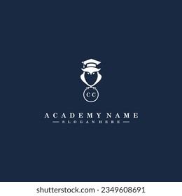 CC Initials Academy Logo Vector Art Icons and Graphics
