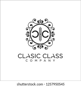 CC Letter for clasic class luxury logo design template