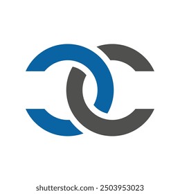 Plantilla del logotipo del Enlace de la letra del cc