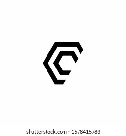 CC Letter Logo Design with Creative Modern