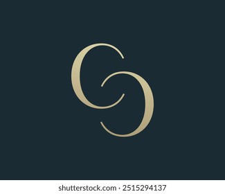 CC letter logo icon design. Classic style luxury initials monogram.