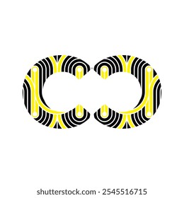 CC letter stylish and modern logo design. Featuring the letter 'CC' with clean, sharp lines and unique geometric shape awesome color combination.
