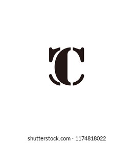 cc letter vector logo