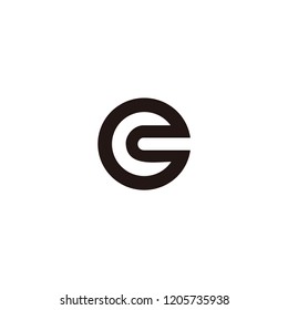 cc letter vector logo. cg letter vector logo