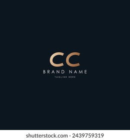 CC Letters vector logo design
