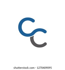 cc logo design , initial logo , generic , vector , icon