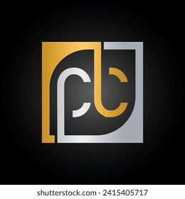 CC Logo Design Template Vector With Square Background.