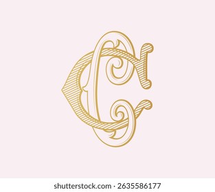 CC, logo CC, Letter CC,  Monogram CC, Wedding Monogram, Wedding Logo, Logo Design , Monogram Vintage