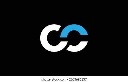  cc logo monogram icon vector template 