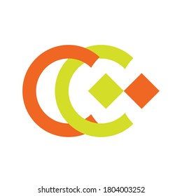 CC logo stock vector design for any business company