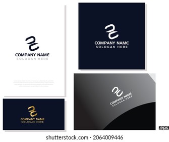 CC modern minimal logo. Flat professional Brand SC luxury golden logo design png. business monogram design