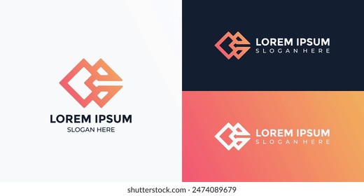 CC Monogram Letter logo icon design