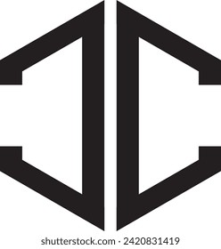CC Polygon icon, symbol, vector file logo, 