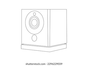 Icono vectorial de cámara de TV CC. inalámbrico .Una guía completa para elegir e instalar cámaras CCTV para un monitoreo efectivo. Icono de cámara cc de seguridad de propiedad | Ilustración del vector negro