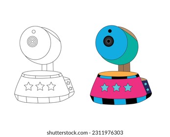 CC TV Camera vector icon. Security camera icon, CC tv symbol for your web site, logo, app, UI design. Security camera icon, Cc tv symbol