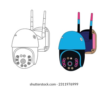 cc tv in digital technology for safety Vector technology app symbol CC. Cctv camera icons vector image