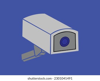 CC TV surveillance icon vector design illustration.White background, security camera, silhouette, icon,This is CCTV 3D Render Illustration Icon, high resolution vecto , isolated on a white background.