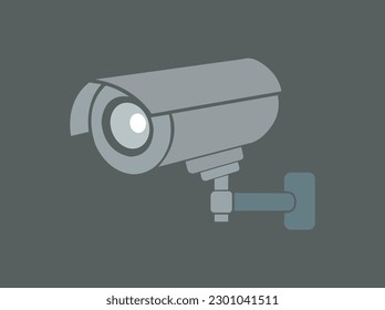 CC TV surveillance icon vector design illustration.White background, security camera, silhouette, icon,This is CCTV 3D Render Illustration Icon, high resolution vecto , isolated on a white background.