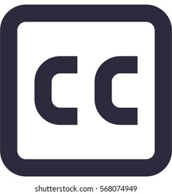 Cc Vector Icon