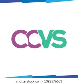 CC VS Initial Letter dialogue Logo Vector template