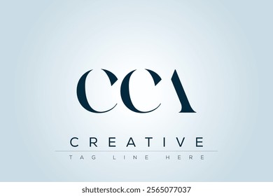 CCA abstract letter logo design. This logo is designed by three abstract letters.