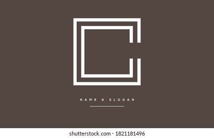 C,CC Abstract Letters Logo Monogram