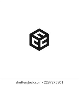 Forma de hexágono CCC Resumen Logotipo Caja de vectores Color editado Fácil