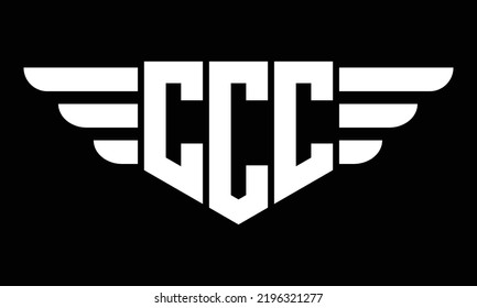 CCC three-letter geometric shape logo design vector template, isolated, elegant, monogram, abstract, wordmark, letter mark, emblem, business, typography, minimalist, brand, company, initial letter,