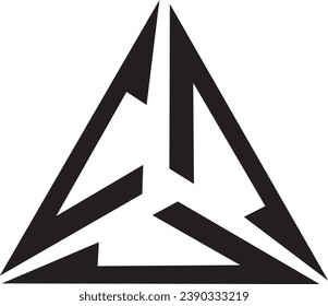 CCC triangle shape logo, vector file logo, 