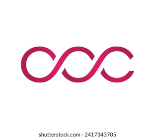 marca de palabra ccc libre de logotipo abstracto