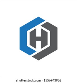 CCD , CHC , CHD Letter Logo Design Vector Eps With Blue And Black.
