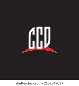 CCD letter logo design with white background in illustrator, vector logo modern alphabet font