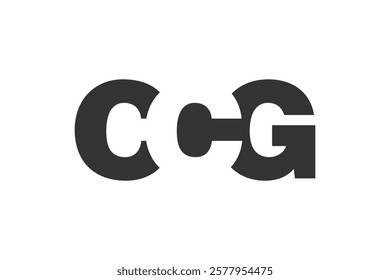 CCG logo design. Initial letter C C G bold font style for tech startups, consulting, corporate branding. Creative company name, headlines typography identity, trendy logotype. Vector illustration.