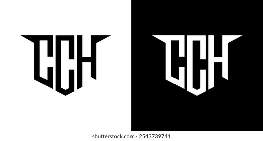 CCH letter logo design with white background in illustrator, vector logo modern alphabet font overlap style, calligraphy designs for logo, Poster, Invitation, etc.