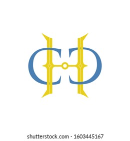 CCH Logo Branding Letter. Vector graphic design