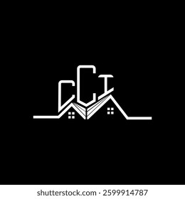 CCI Real State logo design, CCI simple and modern logo. CCI luxurious alphabet design  
