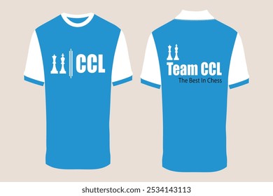 CCL T-Shirt with Chess pieces king and queen