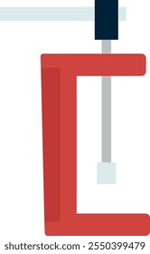 Ilustración vectorial de icono de herramienta de abrazadera C