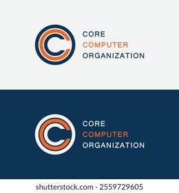 CCO letter logo vector design illustration. Circle logo concept. Round shape logo style
