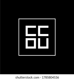 ccou / cc0u initial logo monogram, and can be editable